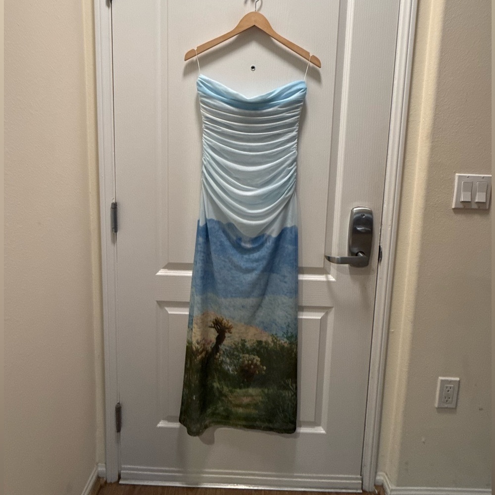 Significant Other Sura Strapless Midi Dress in Arizona Print Size 4 NWT - Picture 5 of 7